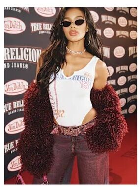 True Religion x Von Dutch ribbed bodysuit